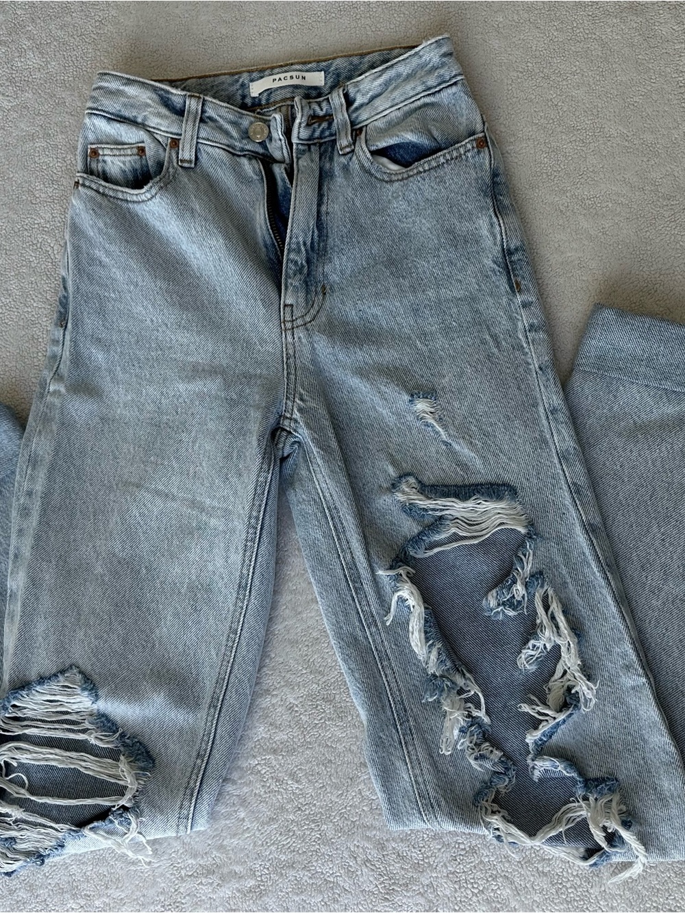 PacSun Light Blue Distressed Boyfriend Jeans